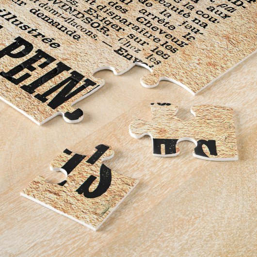 Puzzle Annonce de journal français 1897 (Côté)