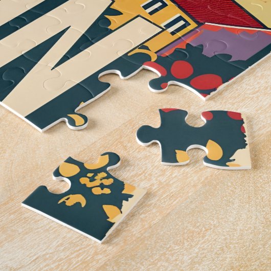 Puzzle Annonce de voyage de Lisbonne (Côté)