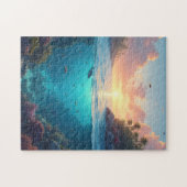 Puzzle Anse côtière colorée (Horizontal)