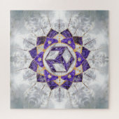 Puzzle Antahkarana à Lotus Mandala- Amethyst et Pearl (Horizontal)