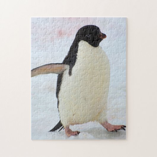 Puzzle Antarctica. Île Petermann. Adelie penguin (Vertical)
