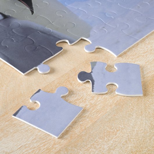 Puzzle Antarctique. Pingouins empereurs et poussins (Côté)