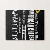 Puzzle Anti Donald Trump, c'est comme les Américaines au  (Horizontal)