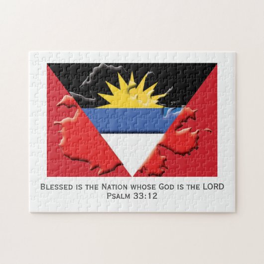 Puzzle ANTIGUA BARBUDA | Blessed Nation | DRAPEAU ANTIGUA (Horizontal)