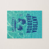 Puzzle Antigua & Barbuda Caribbean Palm Tree (Horizontal)