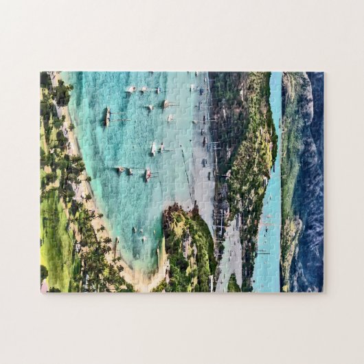 Puzzle Antigua View Falmouth Harbour (Horizontal)