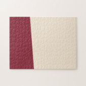 Puzzle Antique blanc et antiquité Ruby couleurs solides (Horizontal)