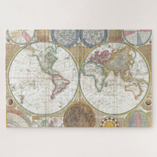 Puzzle Antique carte de l'Atlas du Vieux-Monde