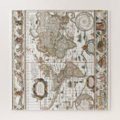 Puzzle Antique carte de l'Atlas du Vieux-Monde (Vertical)