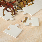 Puzzle Antique Cirque Parade Clowns Chevaux (Côté)