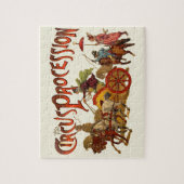 Puzzle Antique Cirque Parade Clowns Chevaux (Vertical)