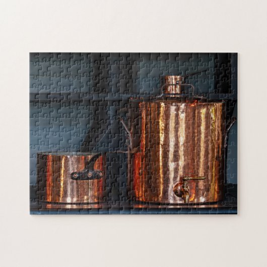 Puzzle Antique Copper Pots (Horizontal)