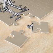 Puzzle Antique Cow Skeleton Bones (Côté)