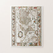 Puzzle Antique Historique Ancien Monde Atlas Continents (Vertical)