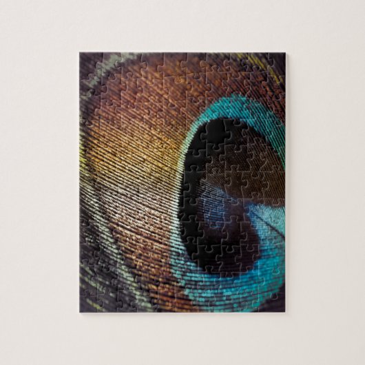 Puzzle Antique Hues Peacock Feather Eye (Vertical)