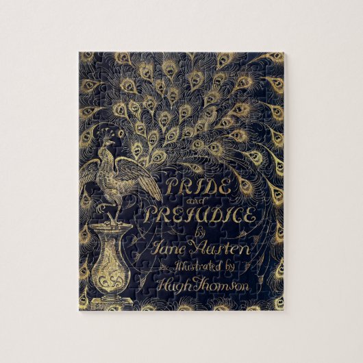 Puzzle Antique Jane Austen Fierté et préjugé Peacock (Vertical)