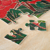 Puzzle Antique Japonais Brocade Deep Red (Côté)