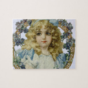 Puzzle Antique Petite fille Portrait enfant Beau