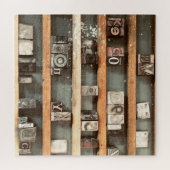Puzzle antique printing block stamps (Horizontal)