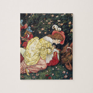 Puzzle Antique Victorien Conte de Fées La Belle et la Bêt