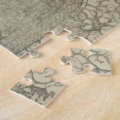 Puzzle Antique World Map by Sebastian Münster aux environ (Côté)