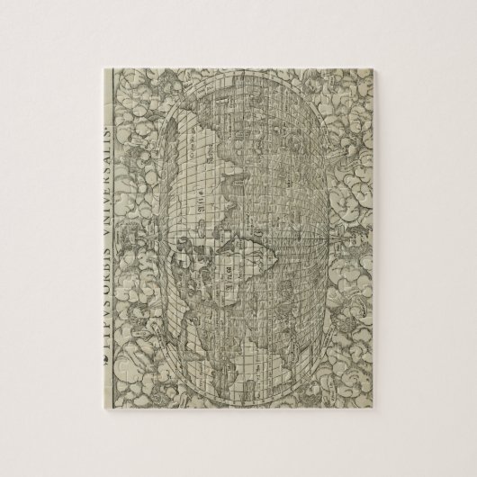 Puzzle Antique World Map by Sebastian Münster aux environ (Vertical)