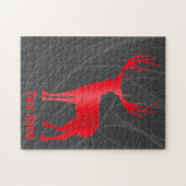 Puzzle Antlers de Chalet de Deer Retro Antlers de Stade V (Horizontal)