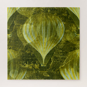 Puzzle Antucki antique ballon sur la carte