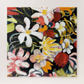 Puzzle Août Macke peinture, Tapis de fleurs (Horizontal)