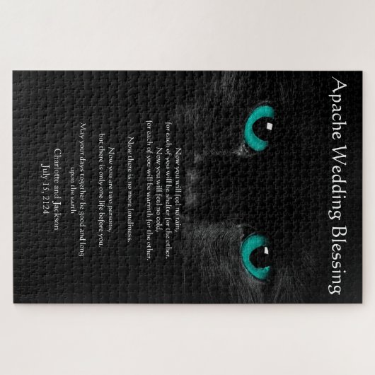 Puzzle Apache Mariage Bénédiction Chat Noir (Horizontal)