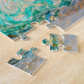 Puzzle Aphrodite émergeant d'une coquille sur le rivage o (Côté)