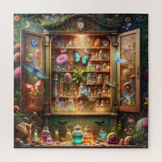 Puzzle Apothecary Butterfly Cabinet Magical Potions (Vertical)