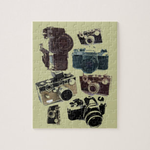 Puzzle appareil-photo affligé de photographie de