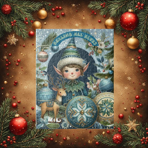 Puzzle Appel à tous les elfes Flocons de neige Noël Fête 