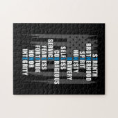 Puzzle Appréciation de la police du drapeau de l'applicat (Horizontal)