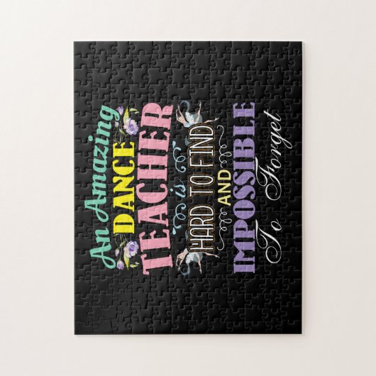 Puzzle Appréciation de l'enseignant de ballet - Citation  (Vertical)