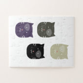 Puzzle Apprentissage à domicile C Chat mignon (Horizontal)