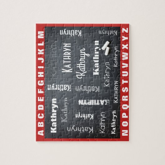 Puzzle Apprentissage de l'enfant pour le nom de l'orthogr (Vertical)