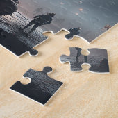 Puzzle Après la longue nuit, la pleine lune commence à re (Côté)