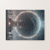 Puzzle Après la longue nuit, la pleine lune commence à re (Horizontal)