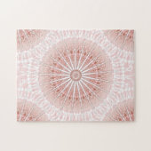 Puzzle Apricot Mandala (Horizontal)