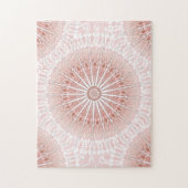 Puzzle Apricot Mandala (Vertical)