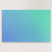 Puzzle Aqua d'été - Bleu simple à clair Turquoise dégradé (Horizontal)