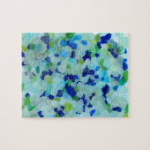 Puzzle Aqua en verre de mer et photo bleue (Horizontal)