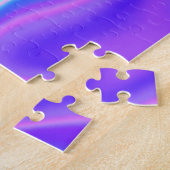 Puzzle Aqua Hot Pink Iridescente Ombre (Côté)