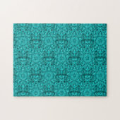 Puzzle Aqua kaléidoscope eaux art abstrait géométrique (Horizontal)