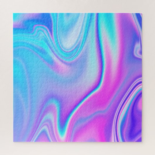 Puzzle Aqua Rose Chaud Iridescent Ombre (Vertical)