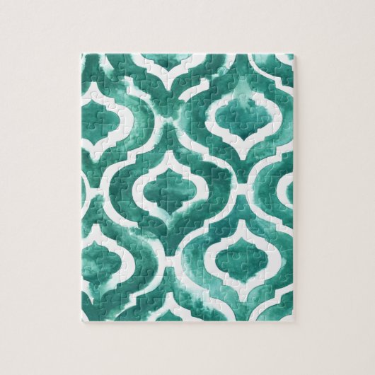 Puzzle Aquamarine Motif IV (Vertical)