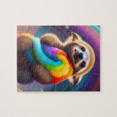 Puzzle Aquarelle à fentes pour bébé avec RainbowColors (Horizontal)