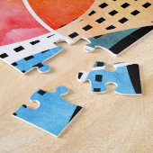 Puzzle Aquarelle Abstraite Motif noir blanc (Côté)